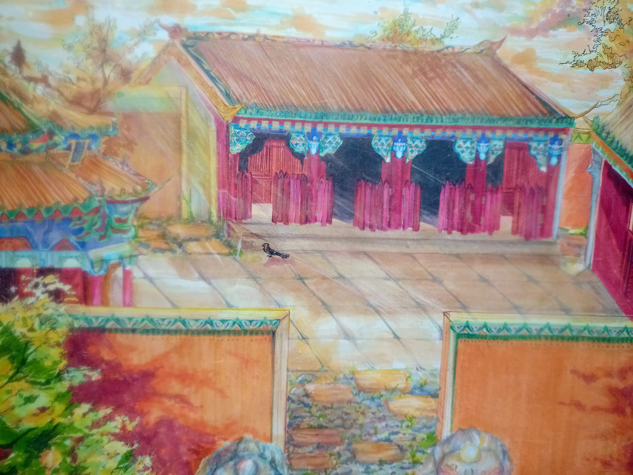 黎明時分旭日東昇